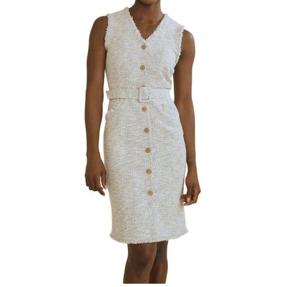 J.McLaughlin Wynonna Bouclé Dress Size 0 Women's